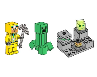 LEGO 662302-1 Cave Explorer, Creeper and Slime — 30 pieces, Minecraft theme