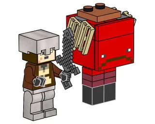 LEGO 662402-1 Nether Hero and Strider — 36 pieces, released 2024