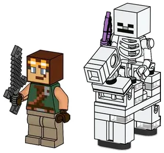 LEGO 662509-1 Hero with Skeleton and Skeleton Horse — 40 pieces, Minecraft theme
