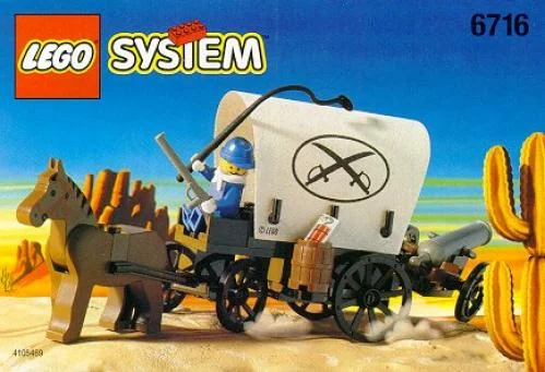 LEGO 6716-1 Covered Wagon — 65 pieces, Western theme
