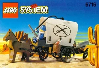 LEGO 6716-1 Covered Wagon — 65 pieces, Western theme