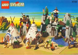 LEGO 6766-1 Rapid River Village — 354 pieces, released 1997