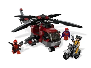 LEGO 6866-1 Wolverine's Chopper Showdown — 200 pieces, Super Heroes Marvel theme