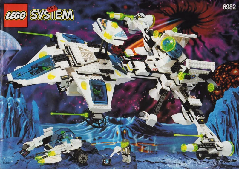 LEGO 6982-1 Explorien Starship — 663 pieces, released 1996