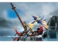 Viking Boat against the Wyvern Dragon - View 2