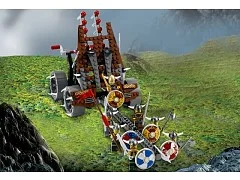 Army of Vikings with Heavy Artillery Wagon - View 4
