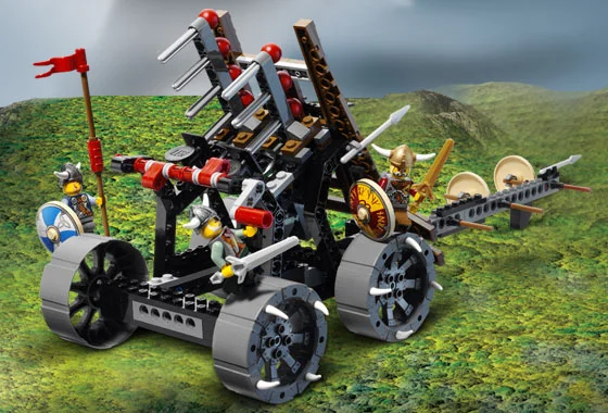 Army of Vikings with Heavy Artillery Wagon - View 5