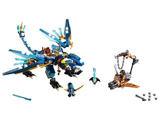 LEGO 70602-1 Jay's Elemental Dragon — 350 pieces, released 2016