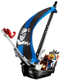 LEGO 7072-1 Captain Kragg's Pirate Boat — 41 pieces, 4 Juniors theme