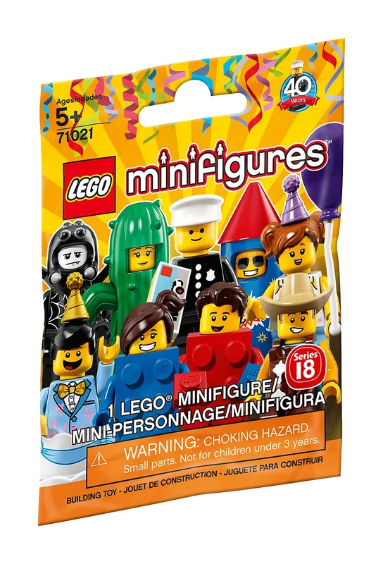 LEGO 71021-0 Series 18 - Random Bag — 105 pieces, Collectible Minifigures theme