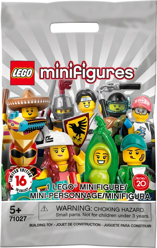 LEGO 71027-0 Series 20 - Random Bag — 100 pieces, Collectible Minifigures theme