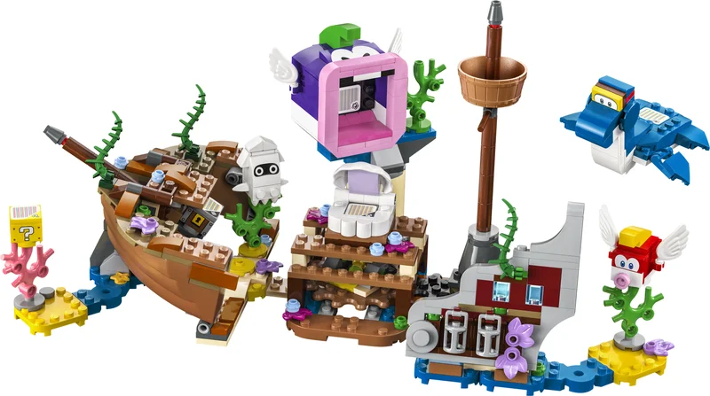 LEGO 71432-1 Dorrie's Sunken Shipwreck Adventure Expansion Set — 500 pieces, Super Mario theme
