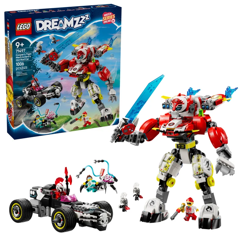 Cooper's Tiger Mech & Zero's Hot Rod Car - View 9