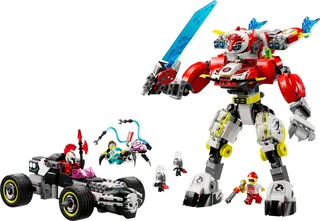 LEGO 71497-1 Cooper's Tiger Mech & Zero's Hot Rod Car — 1006 pieces, Dreamzzz theme