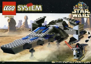 LEGO 7151-1 Sith Infiltrator — 244 pieces, released 1999