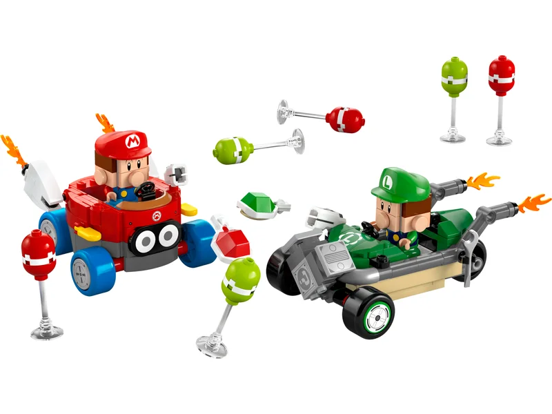 LEGO 72034-1 Mario Kart – Baby Mario vs. Baby Luigi — 321 pieces, Super Mario theme