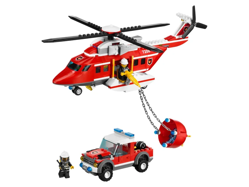 Fire Helicopter - LEGO Set 7206-1 - 2010