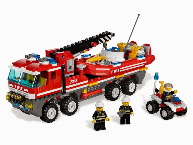 Off-Road Fire Truck & Fireboat - LEGO Set 7213-1 - 2010