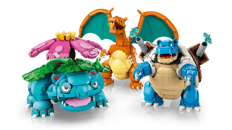 Venusaur, Charizard and Blastoise - View 2