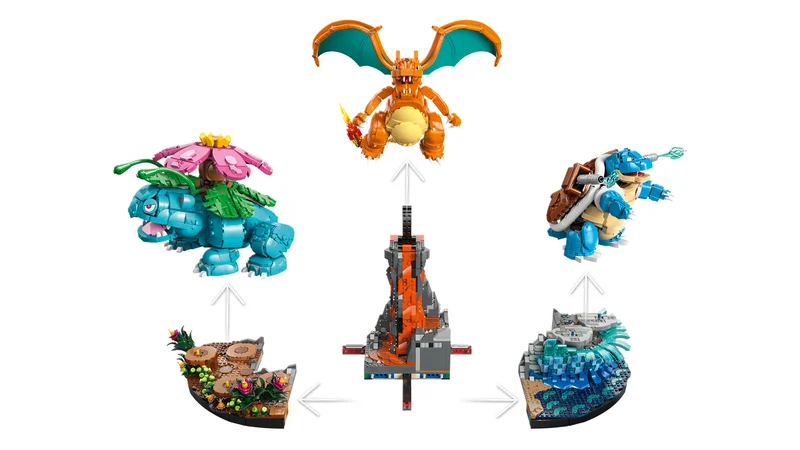 Venusaur, Charizard and Blastoise - View 9