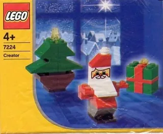LEGO 7224-1 Santa, Tree, and Present — 34 pieces, Christmas theme