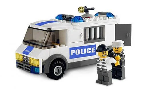 Prisoner Transport - Blue Sticker Version - LEGO Set 7245-2 - 2008