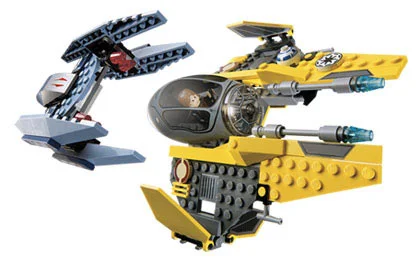 Jedi Starfighter & Vulture Droid - LEGO Set 7256-1 - 2005