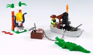 LEGO 7410-1 Jungle River — 66 pieces, Adventurers theme