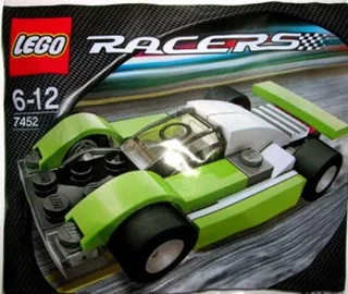LEGO 7452-1 Lime/Black Racer — 34 pieces, released 2007