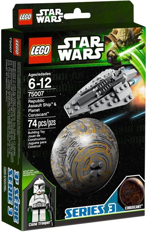 Republic Assault Ship & Planet Coruscant - View 2