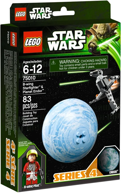 B-wing Starfighter & Planet Endor - View 2