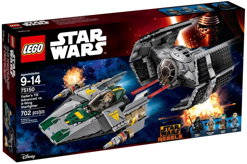 Vader's TIE Advanced vs. A-Wing Starfighter - View 2
