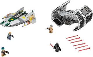 LEGO 75150-1 Vader's TIE Advanced vs. A-Wing Starfighter — 702 pieces, released 2016