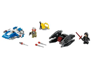 LEGO 75196-1 A-Wing vs. TIE Silencer Microfighters — 188 pieces, released 2018