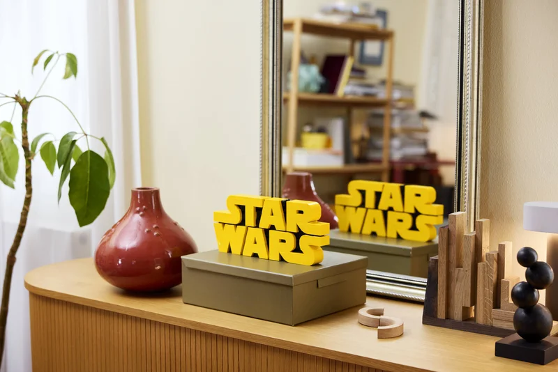 Brick-Built Star Wars Logo - View 4