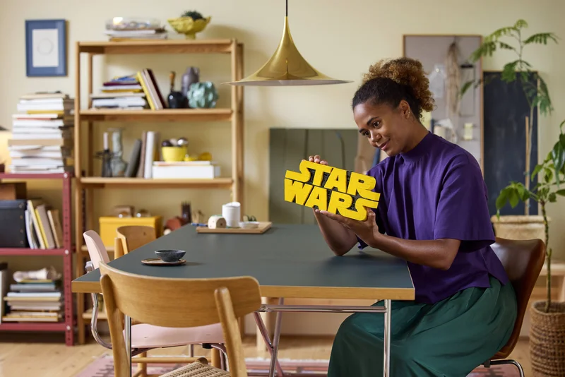 Brick-Built Star Wars Logo - View 5