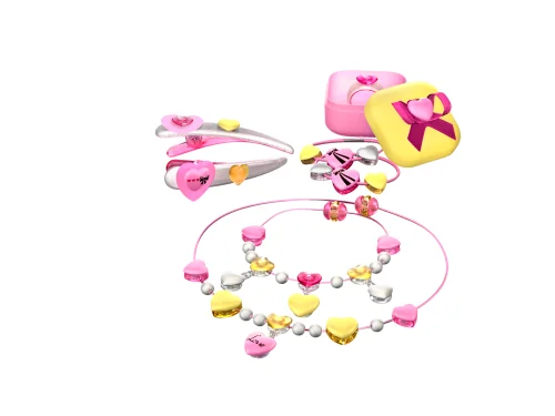 LEGO 7545-1 Pink & Pearls Jewels 'n' More — 72 pieces, Clikits theme