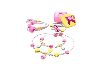 LEGO 7545-1 Pink & Pearls Jewels 'n' More — 72 pieces, Clikits theme