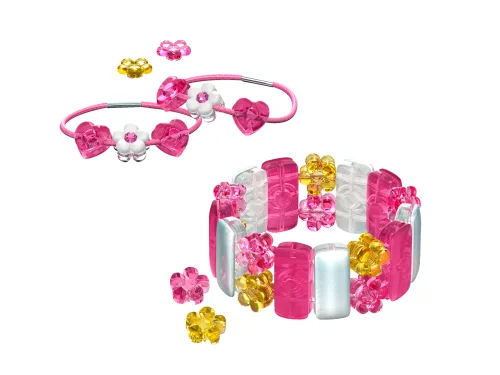 LEGO 7554-1 Pearly Pink Bracelet & Bands — 63 pieces, Clikits theme