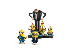 Brick-Built Gru and Minions - View 2