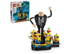 Brick-Built Gru and Minions - View 4