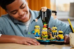 Brick-Built Gru and Minions - View 6