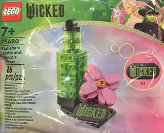 LEGO 75680-1 Elphaba's Bottle and Glinda's Flower — 66 pieces, Wicked theme