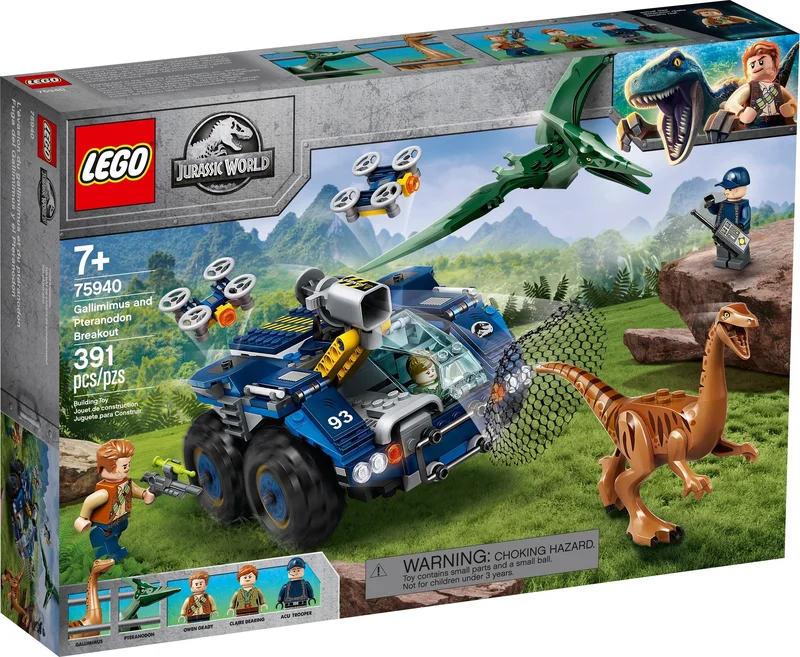 Gallimimus and Pteranodon Breakout - View 2