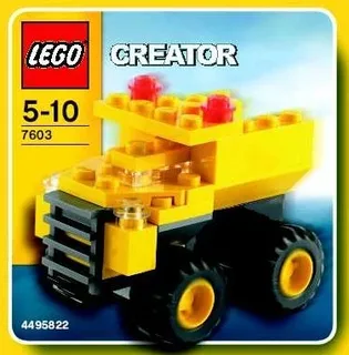 LEGO 7603-1 Dump Truck — 33 pieces, released 2006