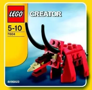 LEGO 7604-1 Triceratops — 34 pieces, released 2006