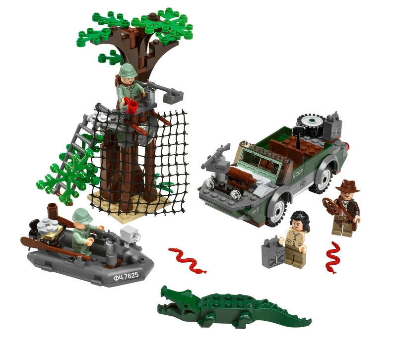 LEGO 7625-1 River Chase — 234 pieces, Indiana Jones theme