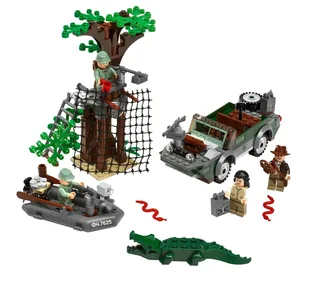 LEGO 7625-1 River Chase — 234 pieces, Indiana Jones theme
