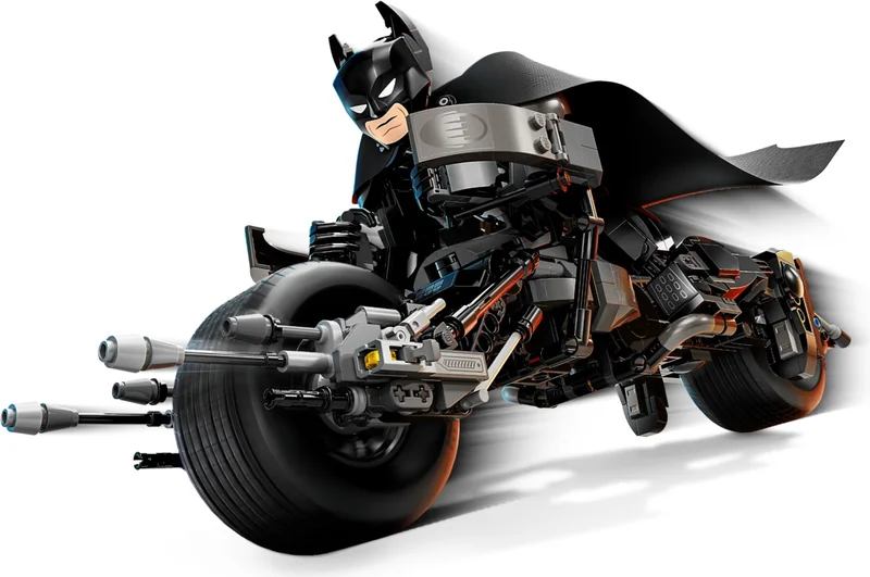 Batman Construction Figure and the Bat-Pod Bike - View 2