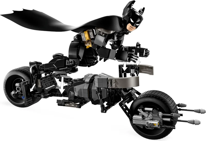 Batman Construction Figure and the Bat-Pod Bike - View 3